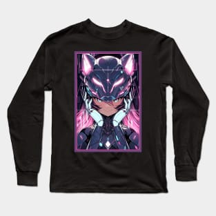 Anime Cat Girl | Quality Anime Design | Chibi Cat Girl Miaw | Manga Anime Art Long Sleeve T-Shirt